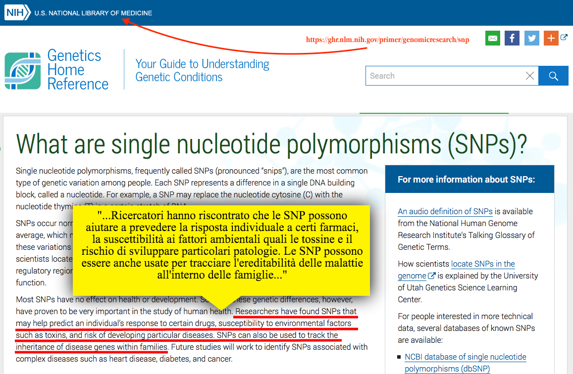 SNP - Mutazioni a Singolo Nucleotide